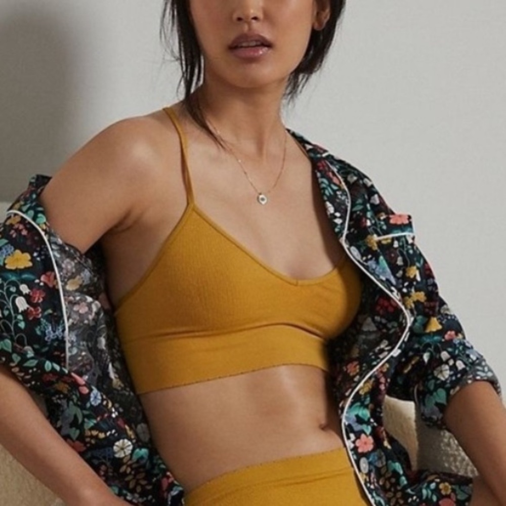 By Anthropologie Jenny Seamless T-back bralette - Yellow